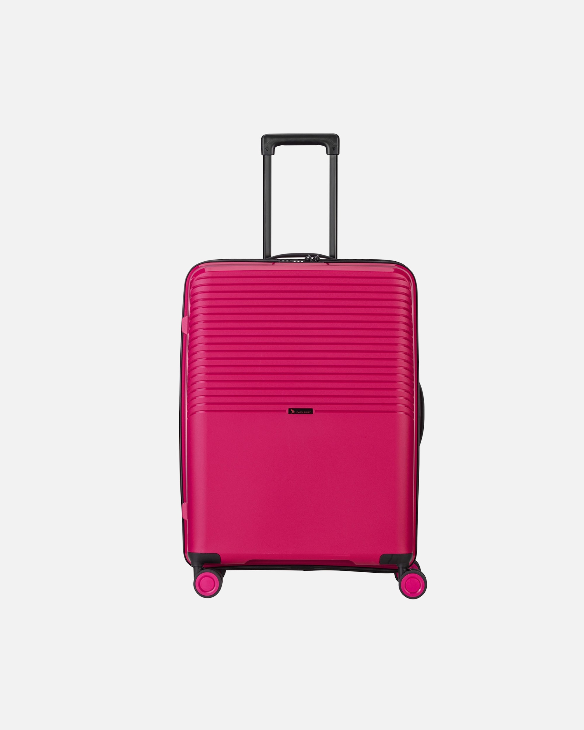 Trolley für Männlich Pack Easy Jet 4 Rollen Trolley 64 cm mit Dehnfalte rot
