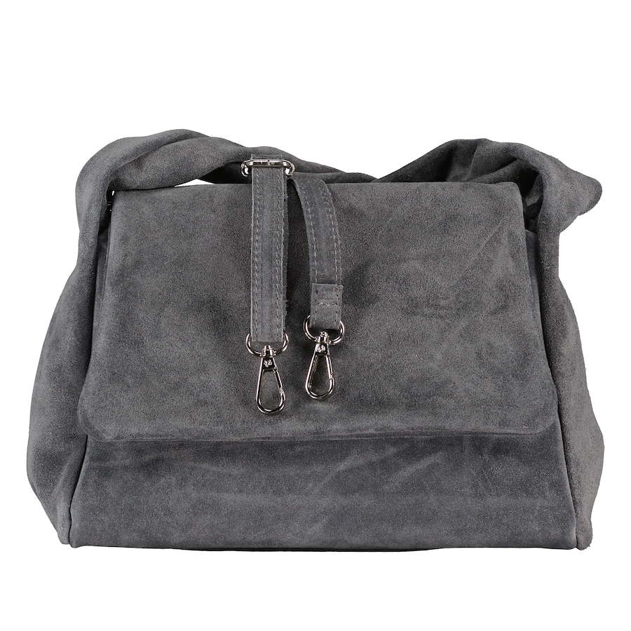 Hausfelder Manufaktur Umhängetasche Velours Grau Damen