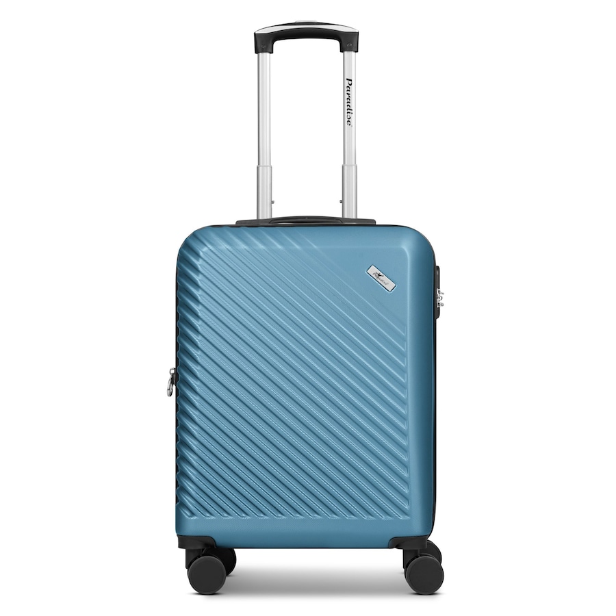 CHECK.IN Paradise 2.0 4 Rollen Kabinentrolley S 55 cm mit Dehnfalte glacier blue Silber Herren