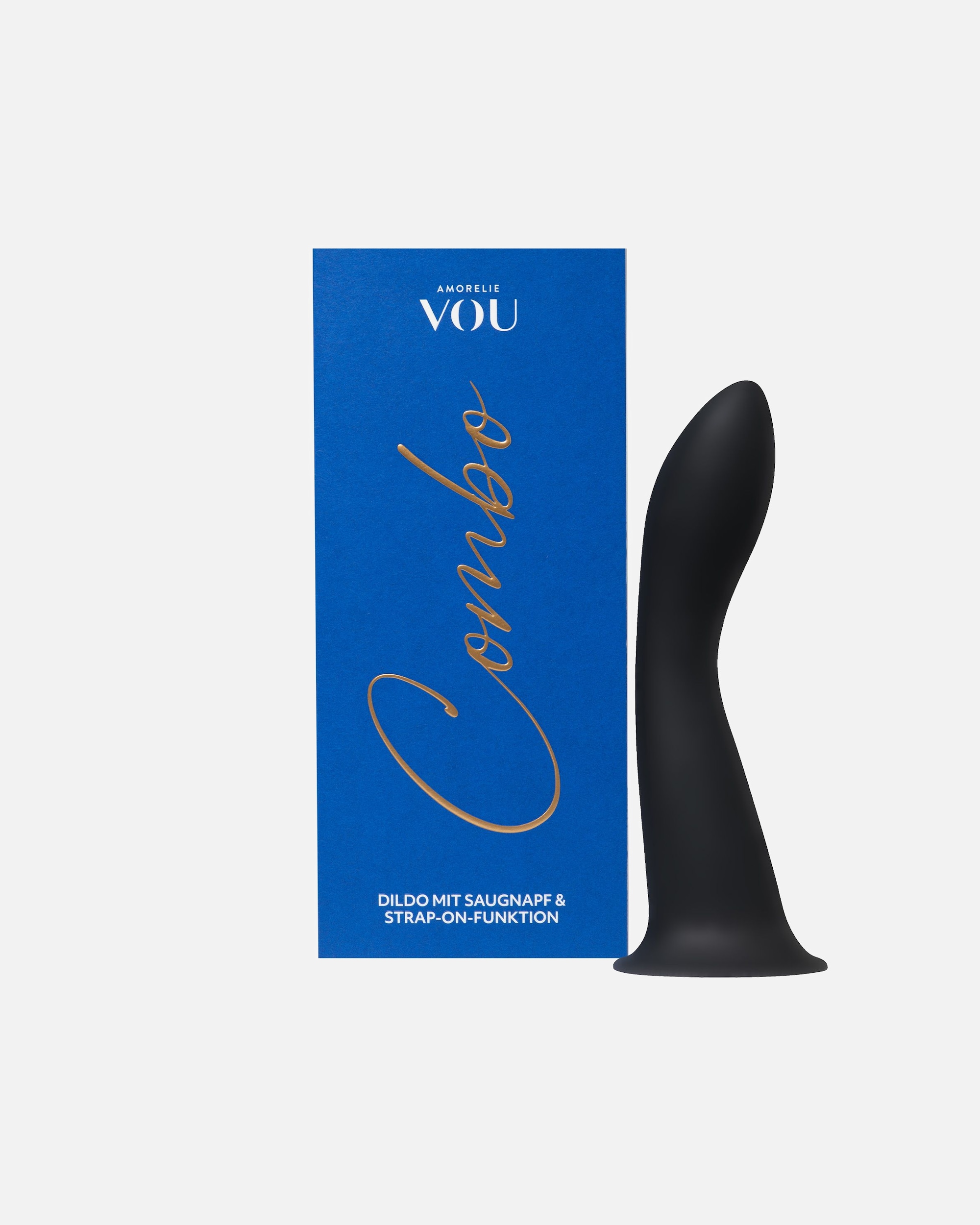 Vibrator für Unisex Amorelie Combo Dildo mit Saugnapf & Strap-on-Funktion 1 Stück