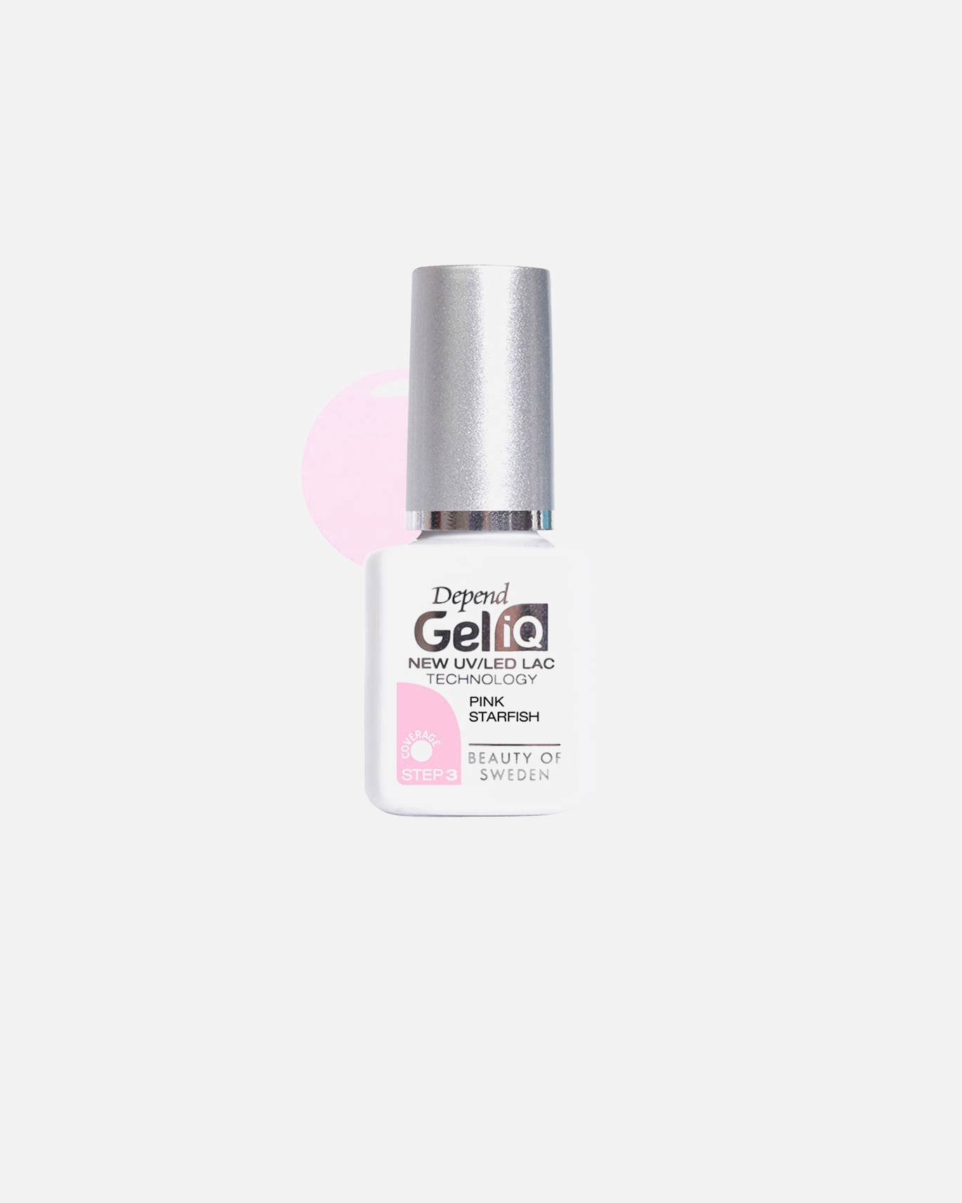 Nagellack für Unisex Depend Gel IQ Step 3 rosa Seestern