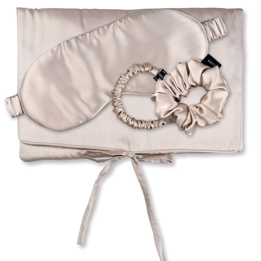 Ailoria TRAVEL SET Tasche, Schlafmaske, Scrunchie S & M beige Damen