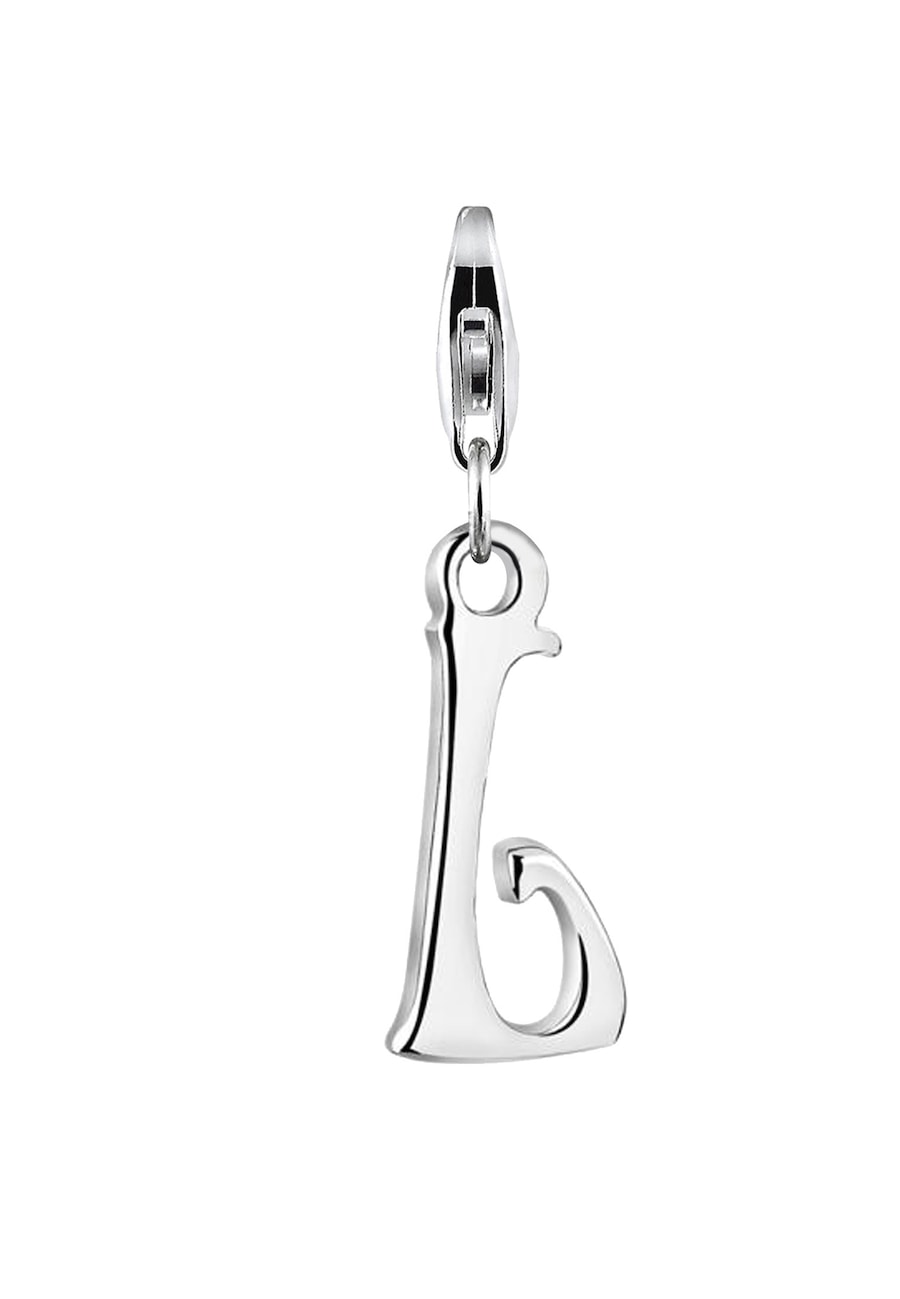 Nenalina Buchstabe "M" Anhänger Initialen Trend 925 Silber silberfarben Damen