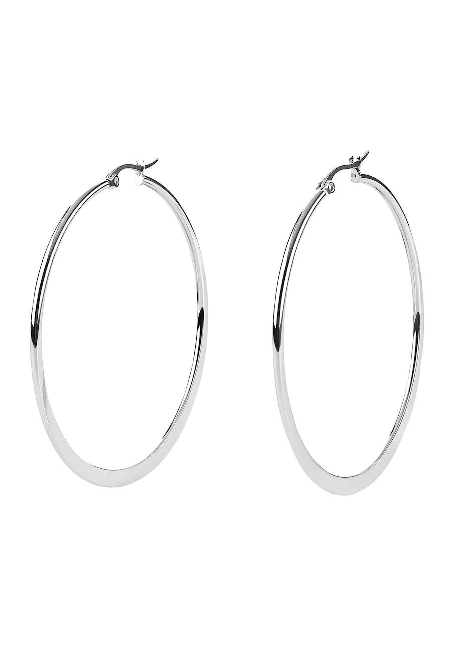 Heideman Ohrschmuck Ohrcreole silberfarben poliert 40mm Damen