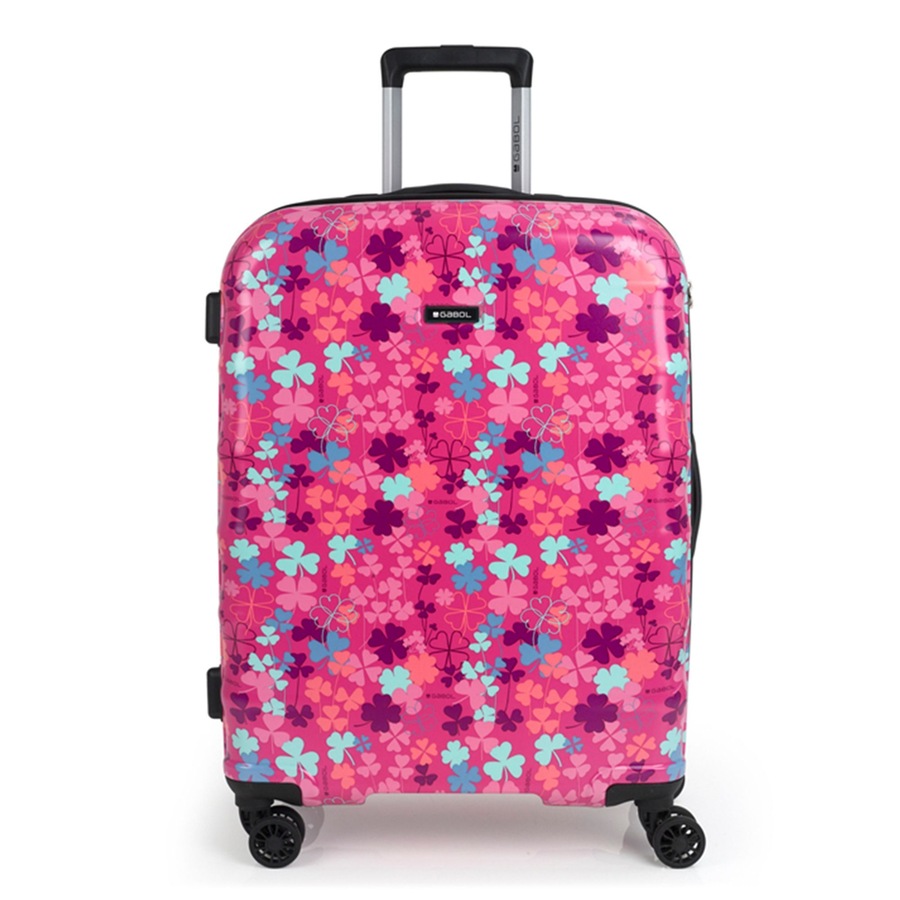 Gabol Clover 4 Rollen Trolley M 66 cm rosa Silber Herren