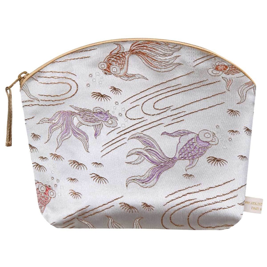 Holistic Silk LAVENDER MAKE UP BAG SILVER FISH