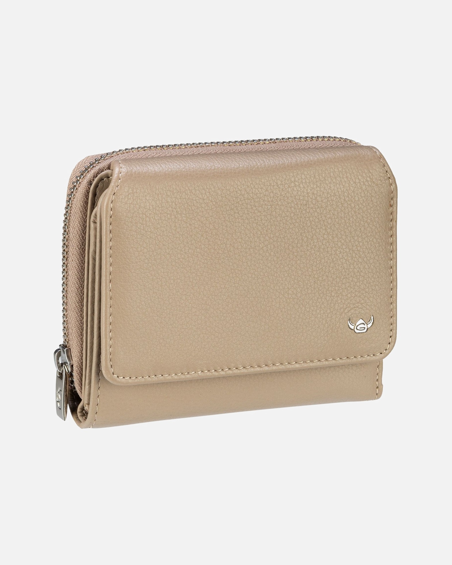 Portemonnaie für Weiblich Golden Head Geldbörse Madrid RFID Protect 3316 Taupe