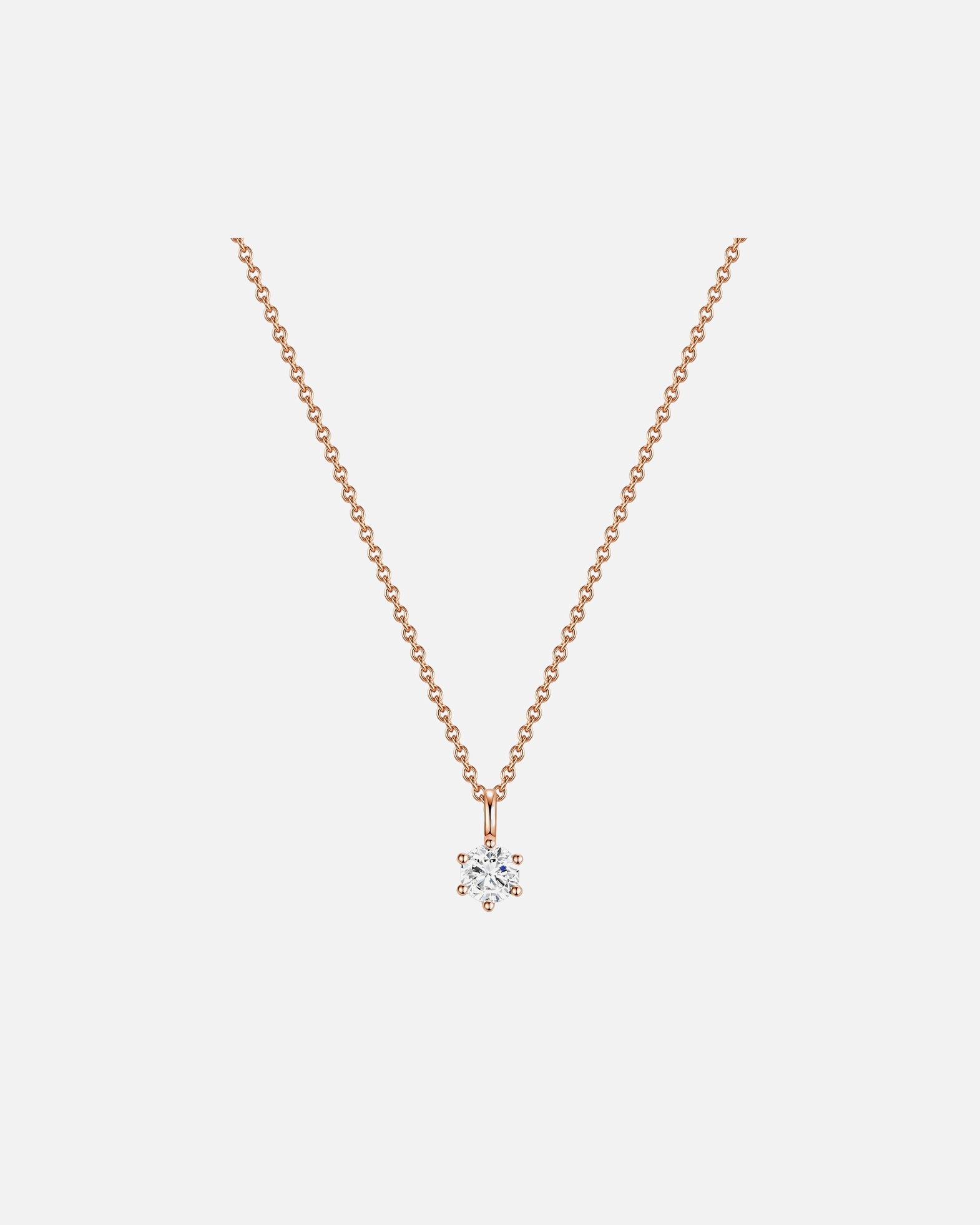 Halskette für Weiblich Glanzstücke München Halskette Sterling Silber Zirkonia in Roségold 40,0 cm Basiskette + 5,0 cm Verlängerung