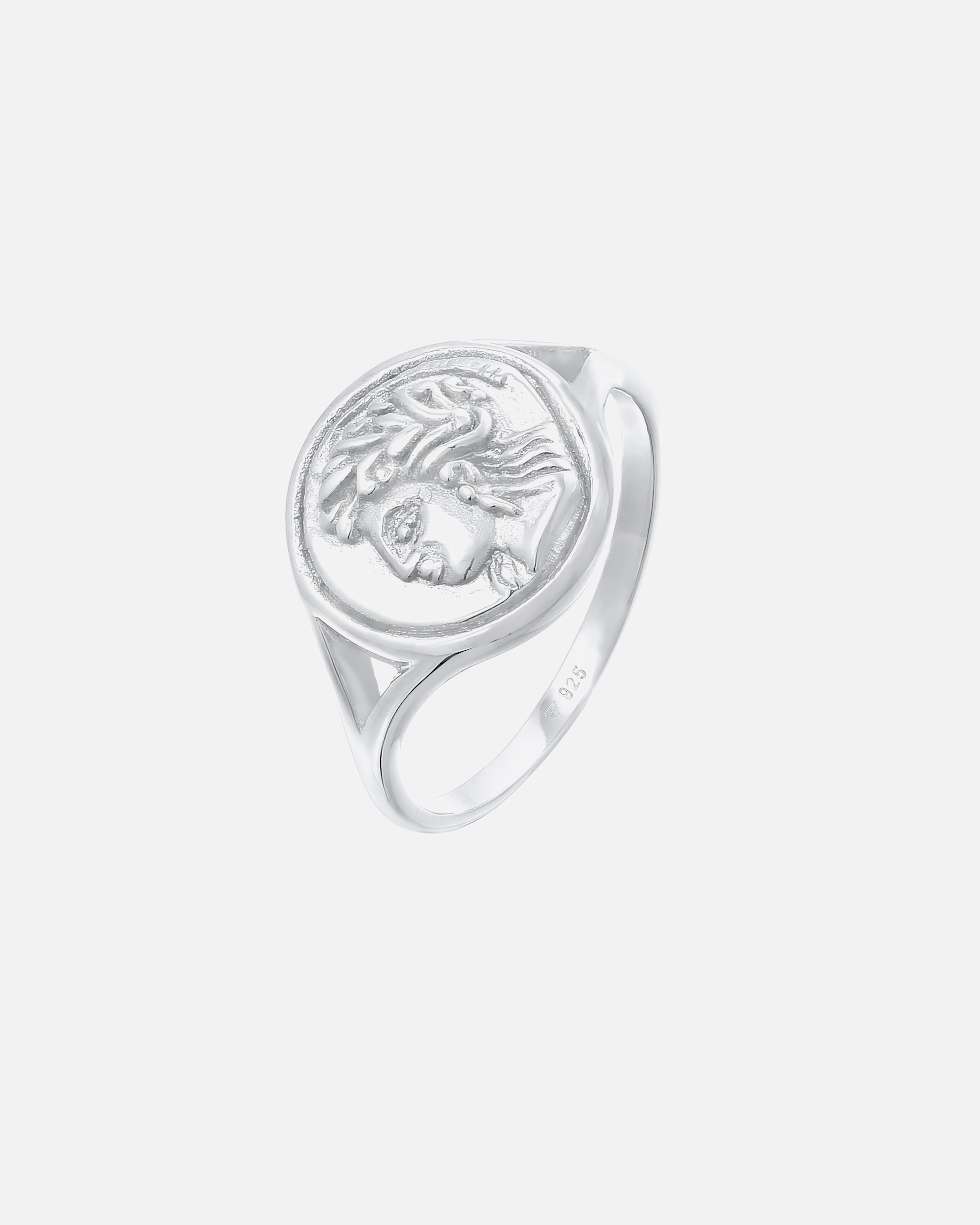 Ring für Weiblich Elli Siegelring Coin Antik Münze 925 Silber 54