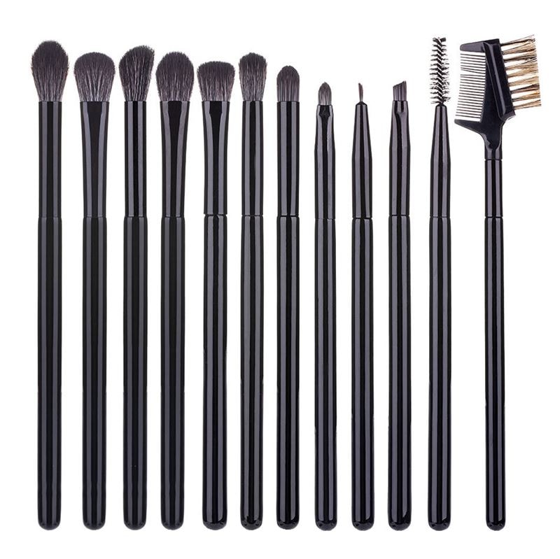 Technique Pro Color Shifter Eyeshadow & Eyebrow Brush Set Schwarz Damen