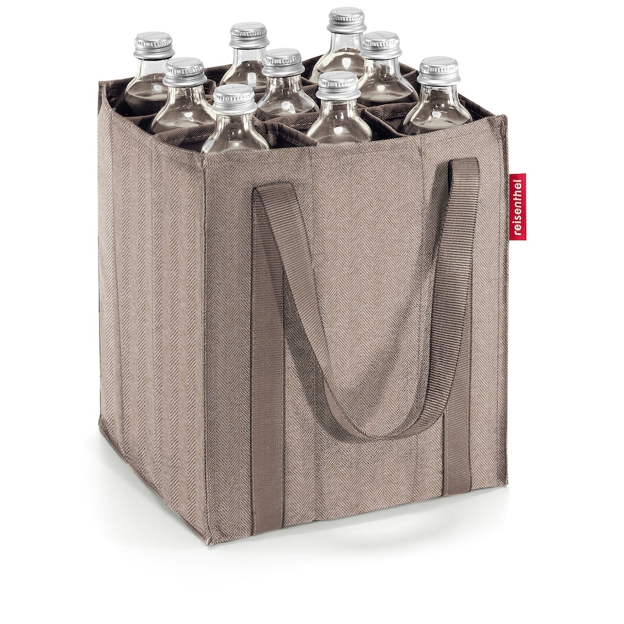 Reisenthel Flaschentasche Bottlebag Herringbone Mokka