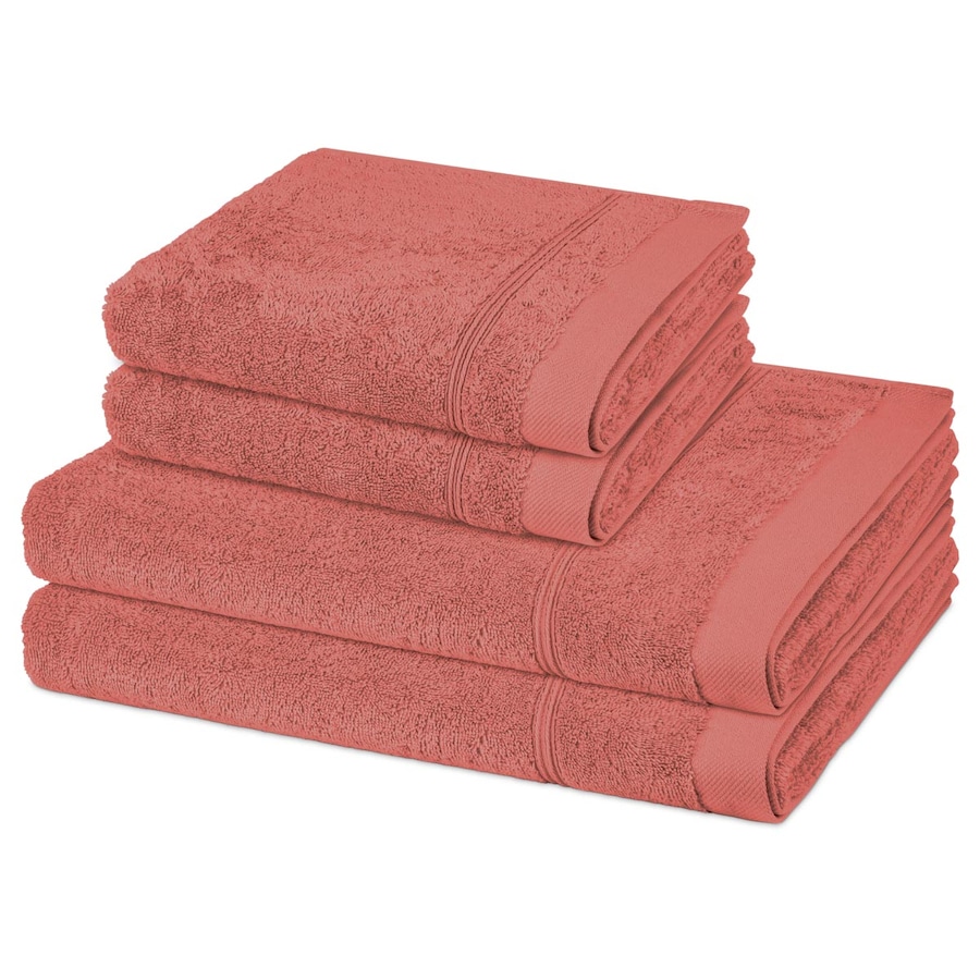 ROSS Handtuch-Set Rubin (4-teilig) Rosenholz Rosegold