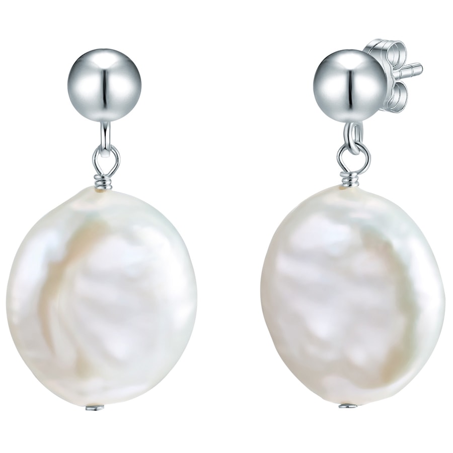 Valero Pearls Perlen-Ohrhänger Sterling Silber Süßwasser-Zuchtperle in 23,1 mm Damen