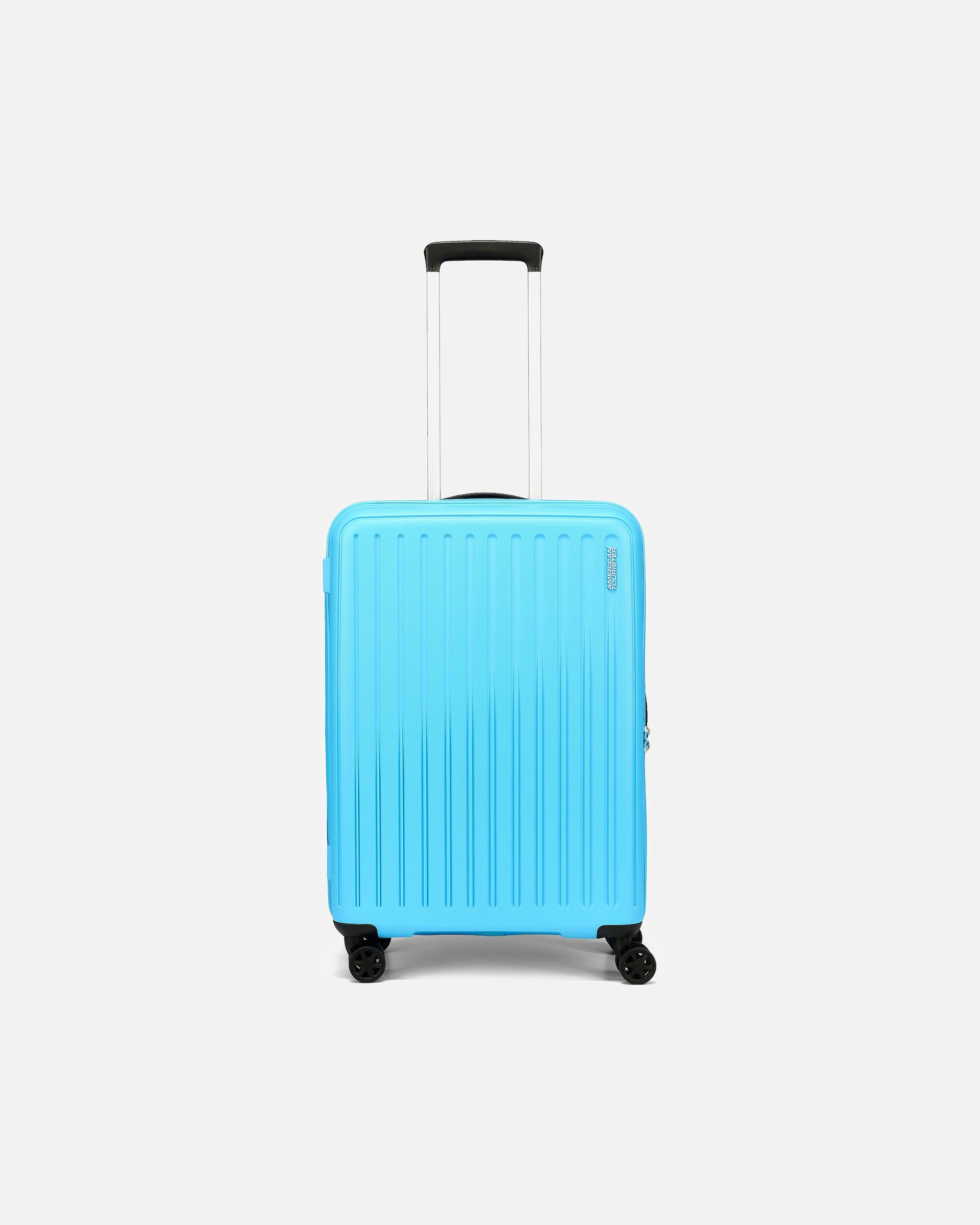 Koffer für Männlich American Tourister Rejoy 4 Rollen Trolley 68 cm azure blue
