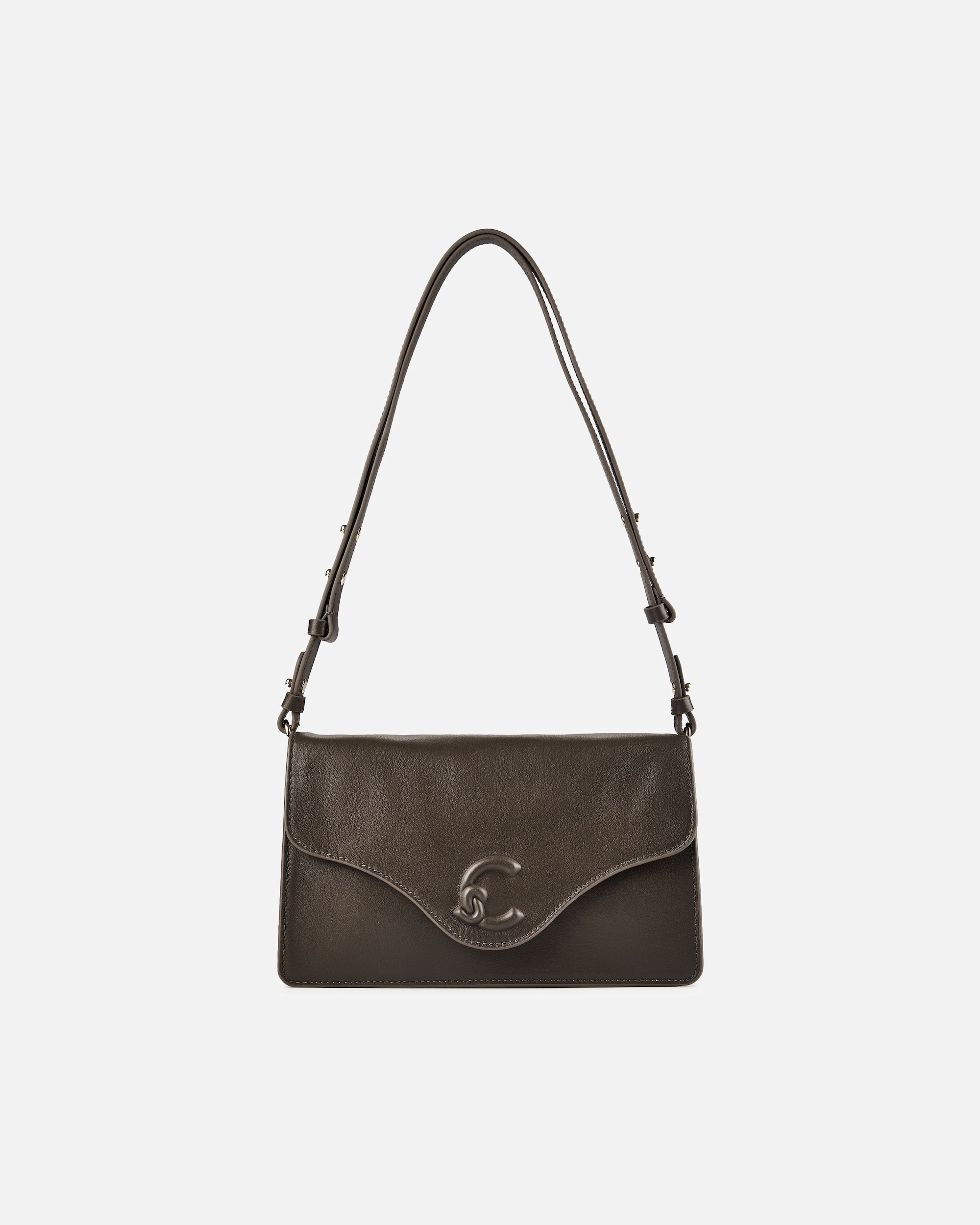 Tasche für Weiblich Coccinelle C-Me Schultertasche fango