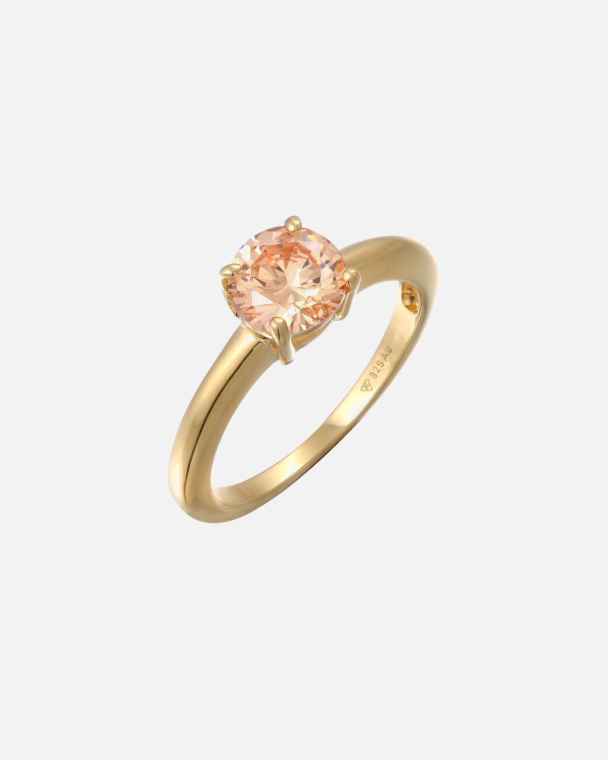 Ring für Weiblich Elli Solitär Klassisch Zirkonia 925 Sterling Silber 56