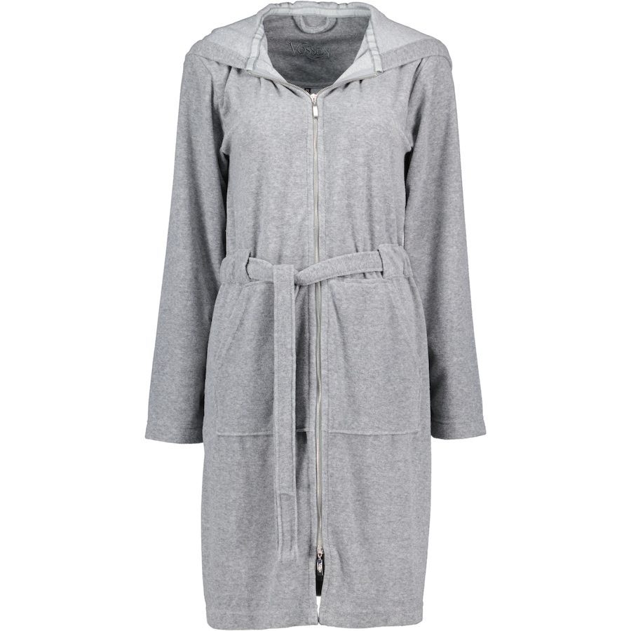 Vossen Bademäntel Damen Kurzmantel mit Kapuze Tampa melange - 7380 M