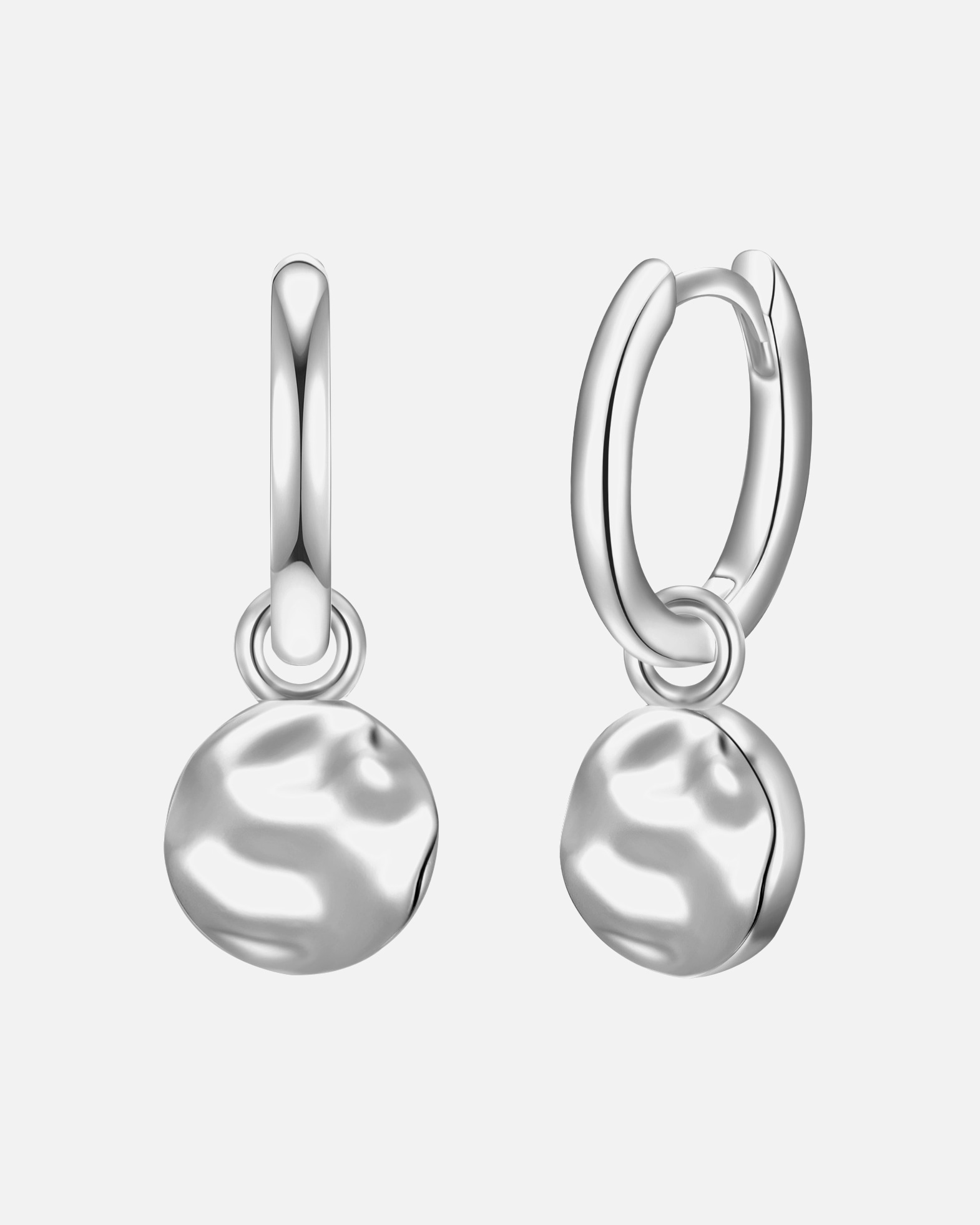 Creolen für Weiblich Glanzstücke München Creolen Kreis Sterling Silber in Silber 9,7 mm