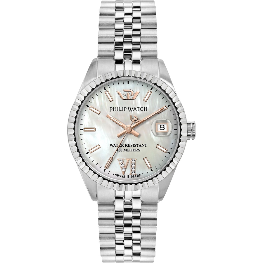 Philip Watch Damenuhr Edelstahl One Size Damen