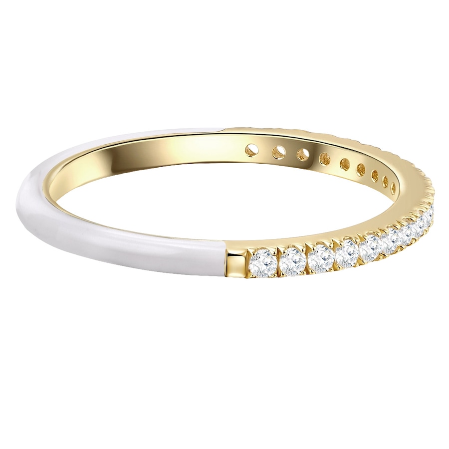 Glanzstücke München Ring aus Sterling Silber in gelbgold mit Zirkonia 50 Damen