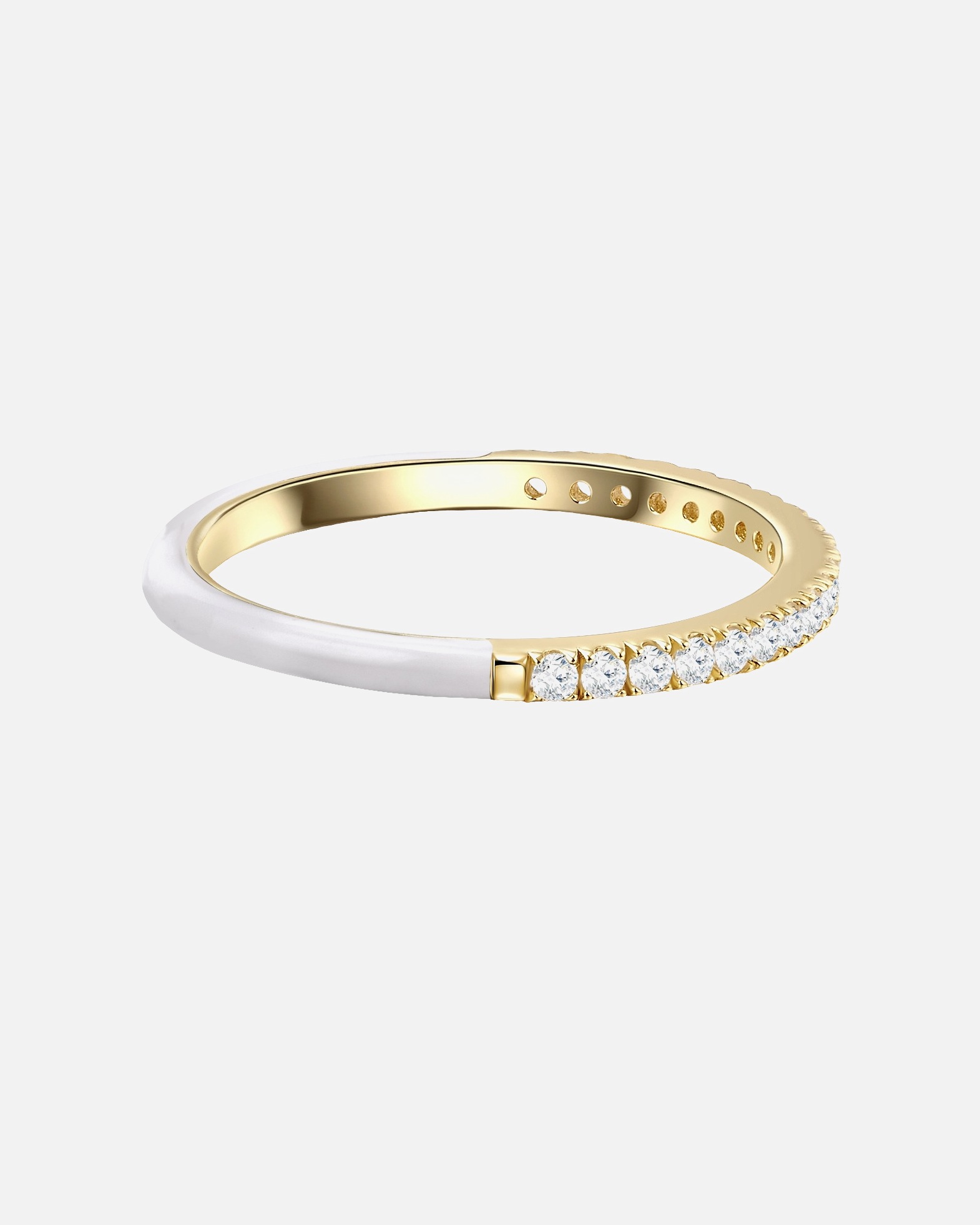 Ring für Weiblich Glanzstücke München Ring aus Sterling Silber in gelbgold mit Zirkonia 48