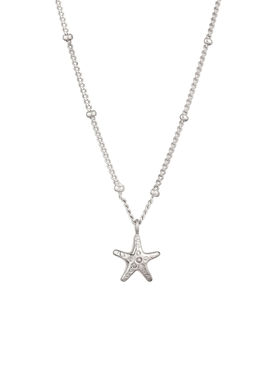 Elli Choker Seestern Anhänger 925 Sterling Silber silberfarben Damen