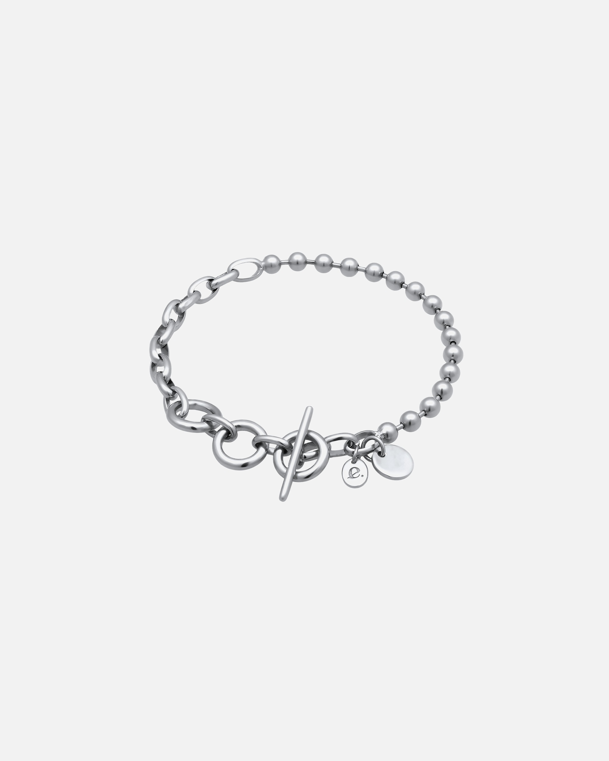 Armband für Weiblich Elli PREMIUM Kugel Gliederkette Knebelverschluß 925 Sterling Silber silberfarben