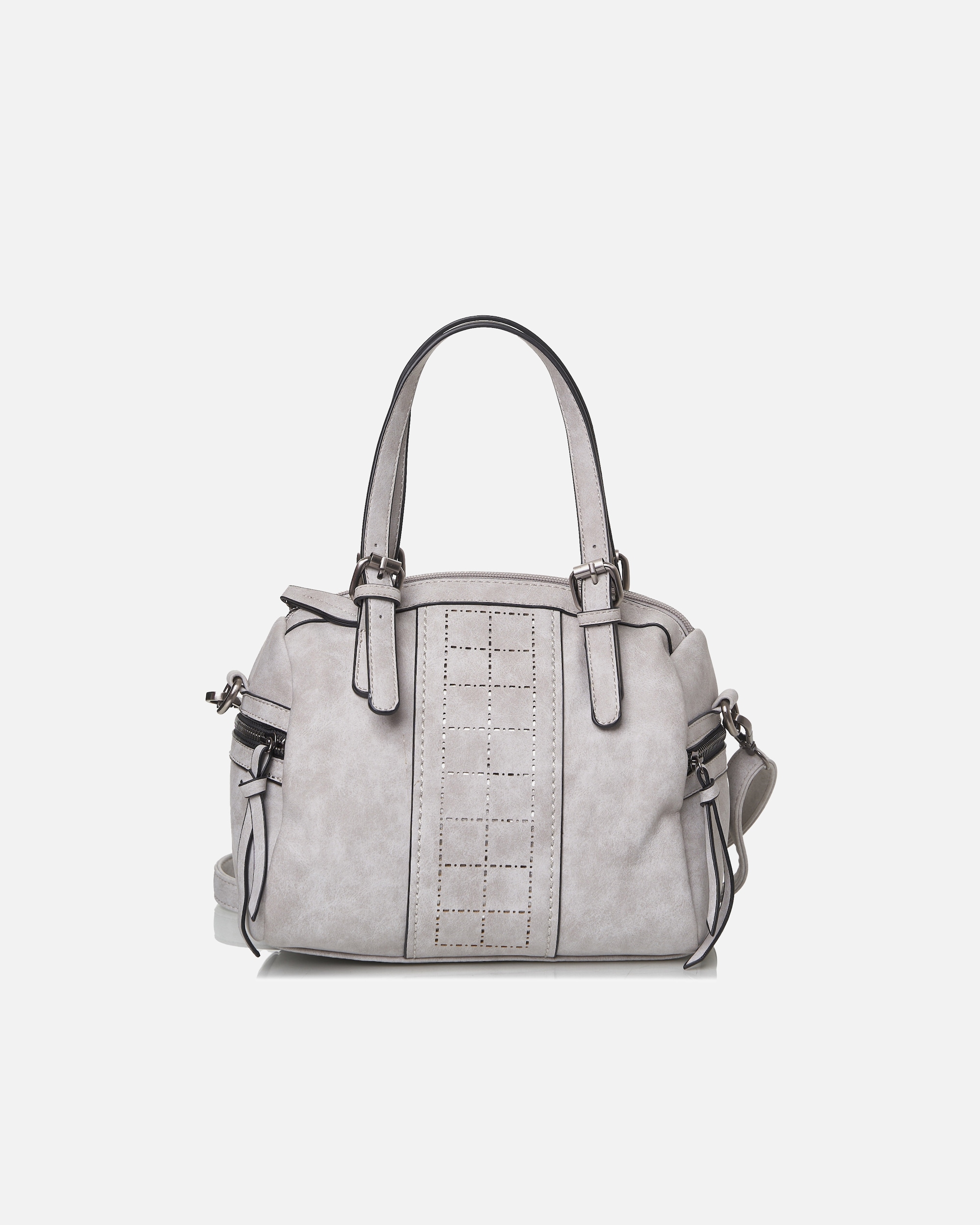 Handtasche für Unisex HARPA Henkeltasche MEG mit Lasercut grau