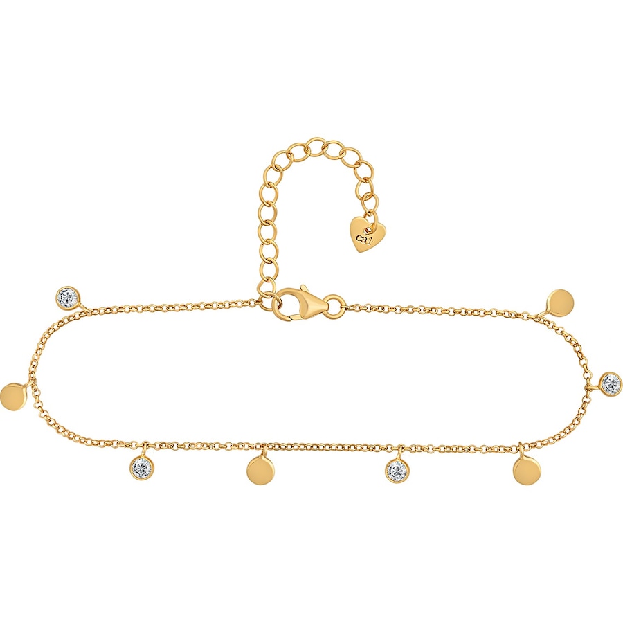 caï Fußkette 925er Silber gold Damen