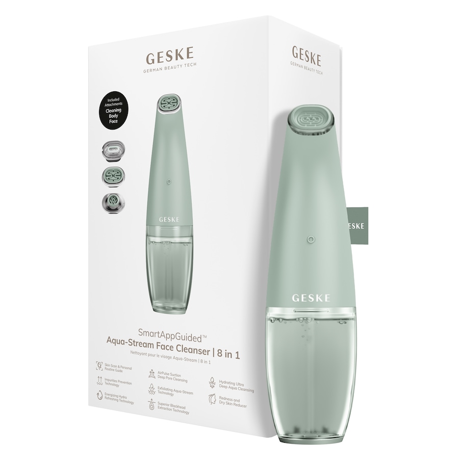 GESKE SmartAppGuided Aqua-Stream Face Cleanser | 8 in 1 Green