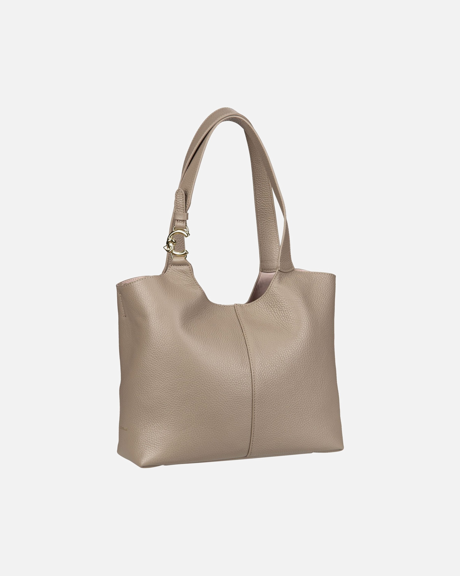 Handtasche für Weiblich Coccinelle Schultertasche Coccinelle C-Easy Warm Taupe