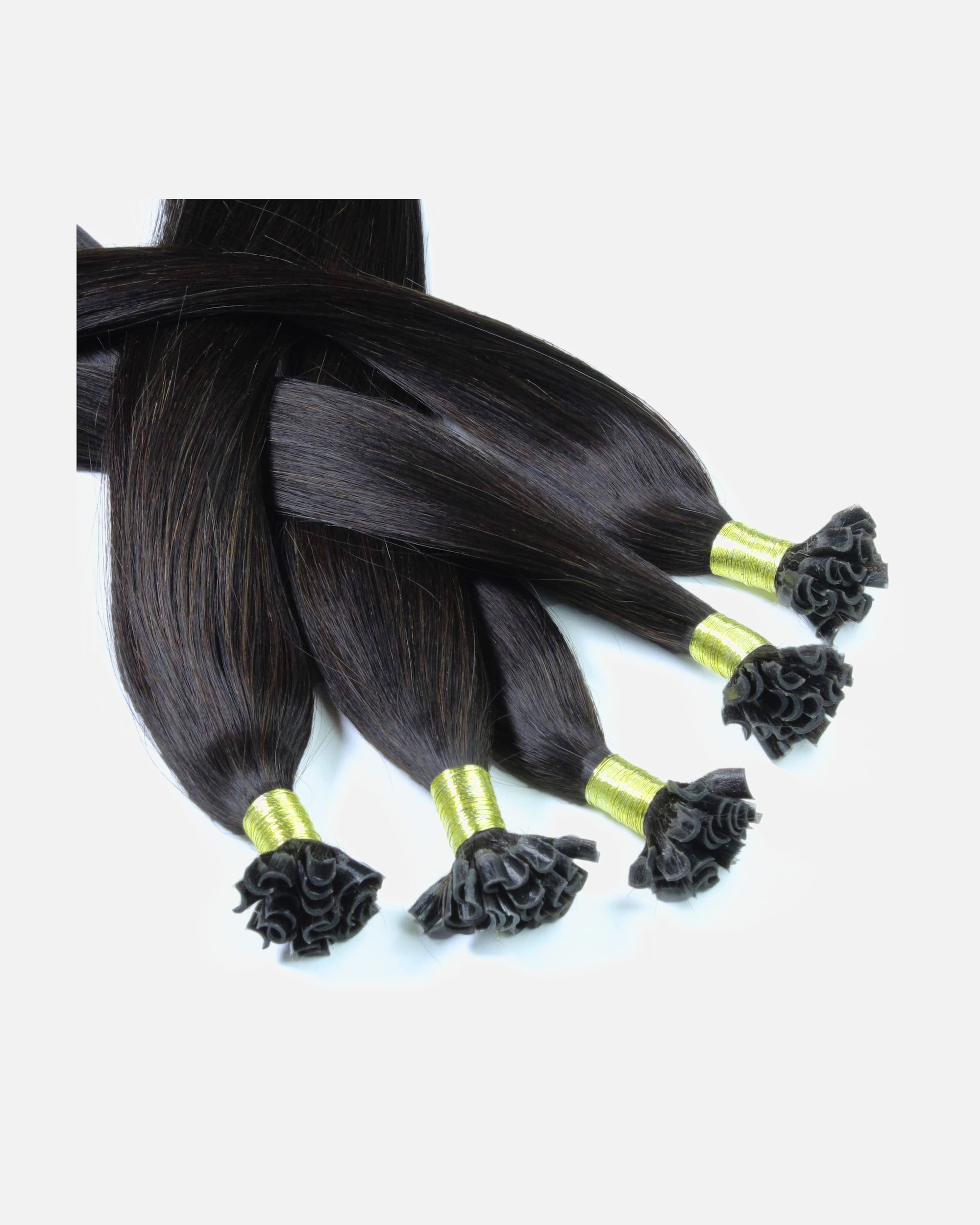 Extensions für Weiblich hair2heart Bonding Extensions Echthaar #4/0 Mittelbraun 1g 50cm