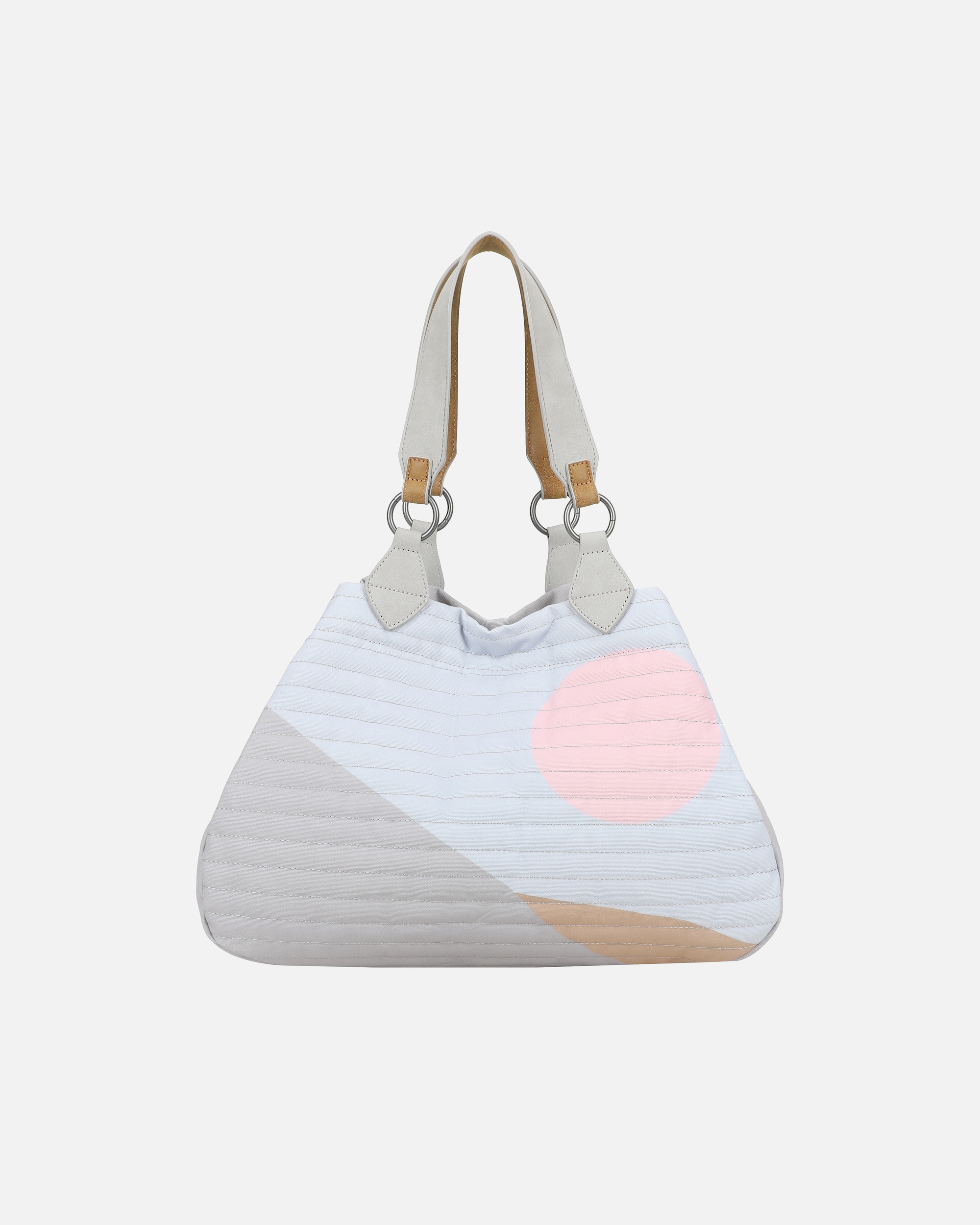 Tasche für Weiblich Fritzi aus Preußen Shopper Izzy Medium Limited Summer Dawn mit wunderschönem Print und soften Farben grau