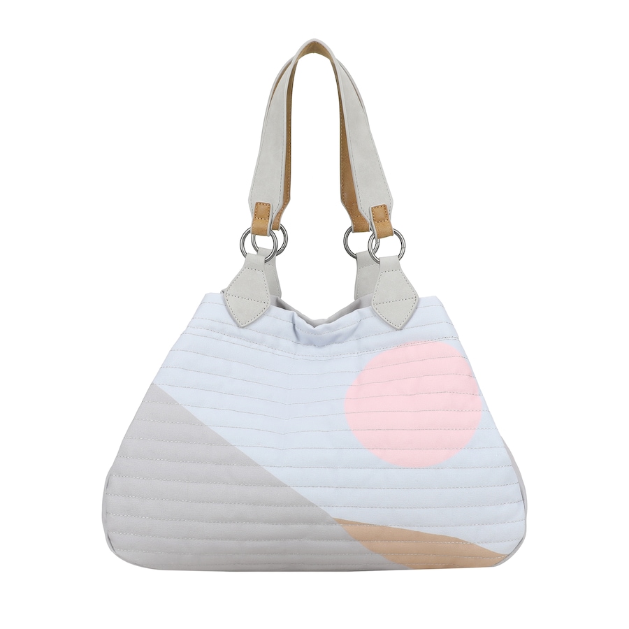 Fritzi aus Preußen Shopper Izzy Medium Limited Summer Dawn mit wunderschönem Print und soften Farben grau Grau Damen