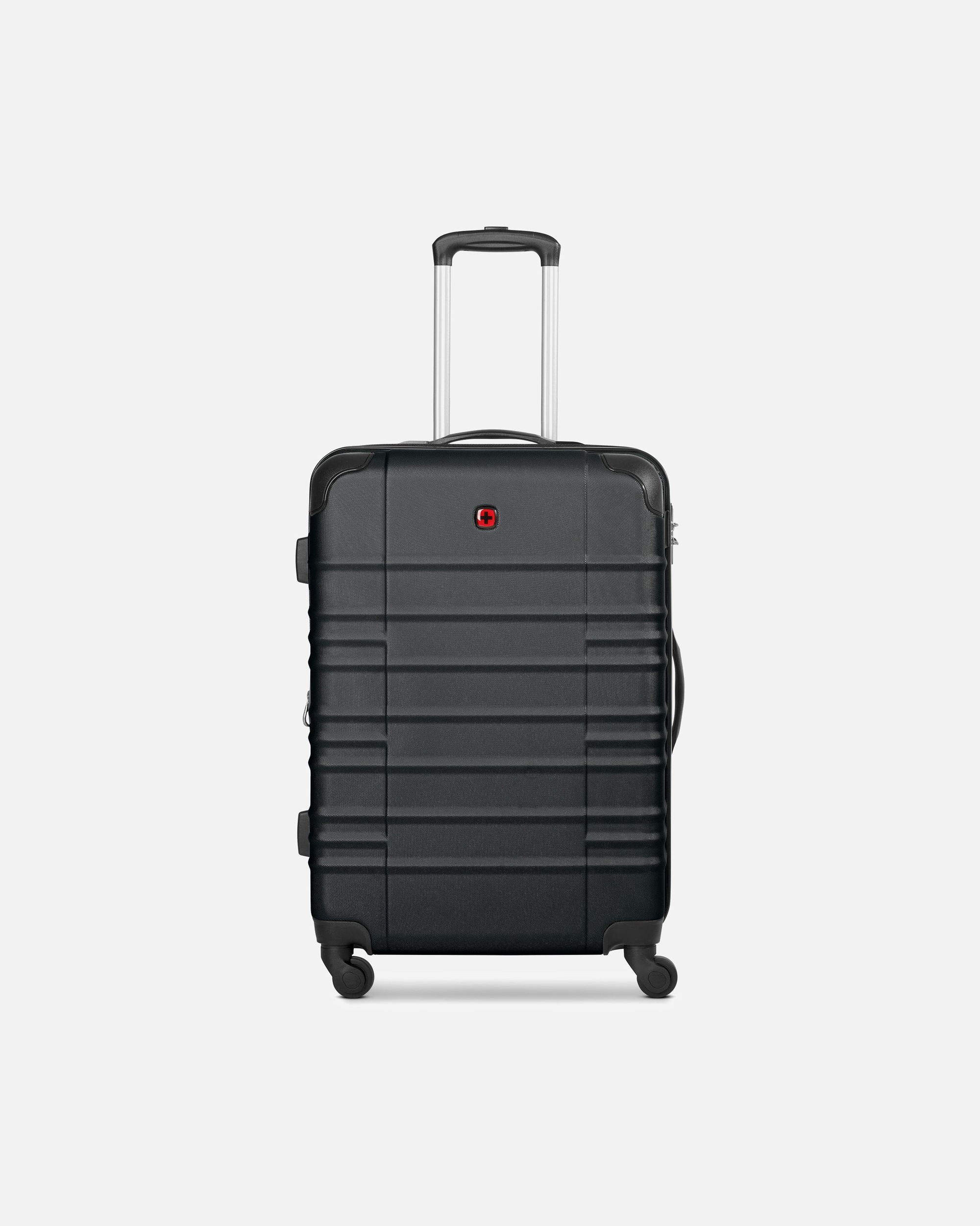 Trolley für Männlich Wenger Amplar Evo 4 Rollen Trolley M 65 cm mit Dehnfalte black