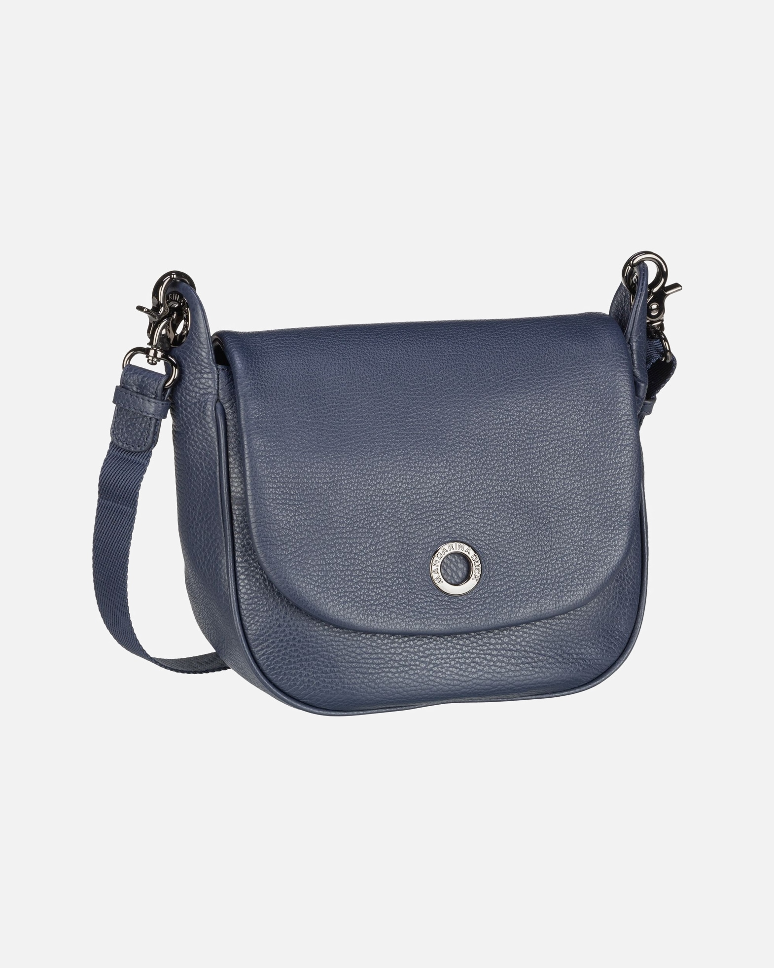 Umhängetasche für Weiblich Mandarina Duck Saddle Bag Mellow Leather Hunting Bag FZT47 Dress Blue