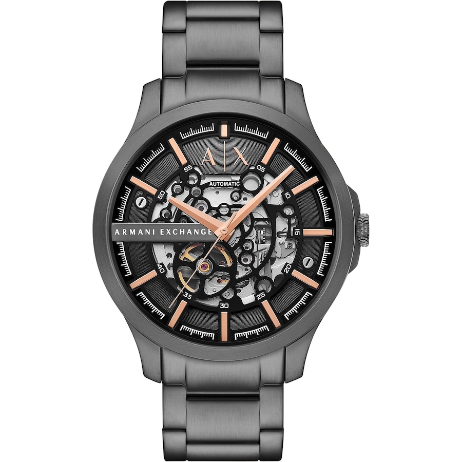 Armani Exchange Herrenuhr Edelstahl grau Herren