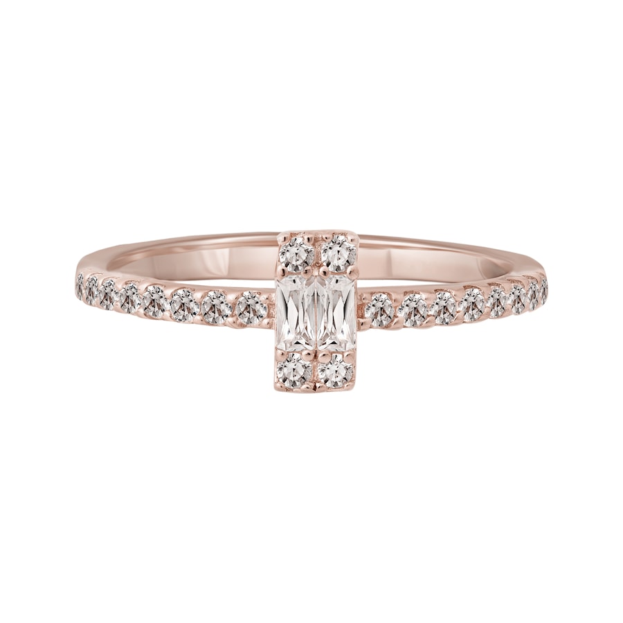 caï Ring 925/- Sterling Silber Zirkonia 048 (15,3) Damen