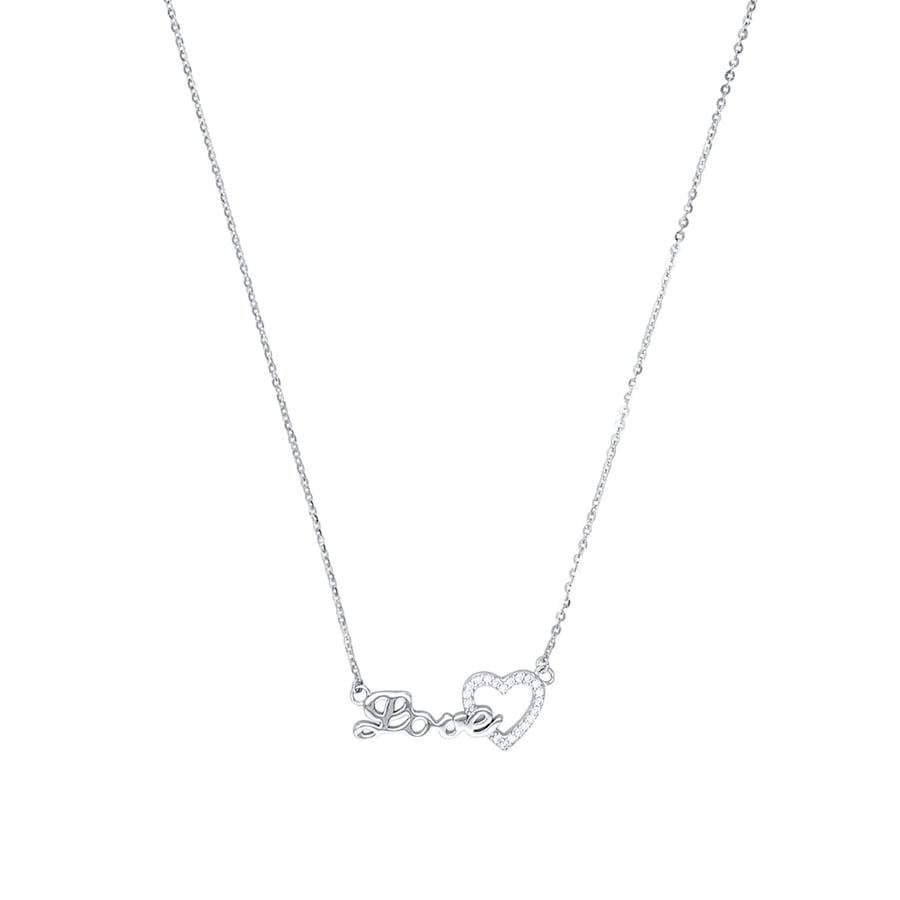 amor Kette mit Anhänger Silber Damen