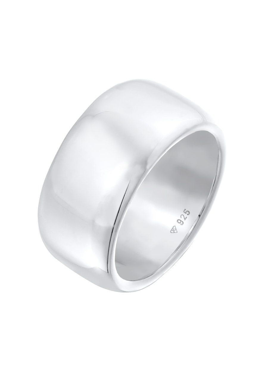 Elli PREMIUM Breit Schlicht Bandring Trend 925 Sterling Silber 56 Damen