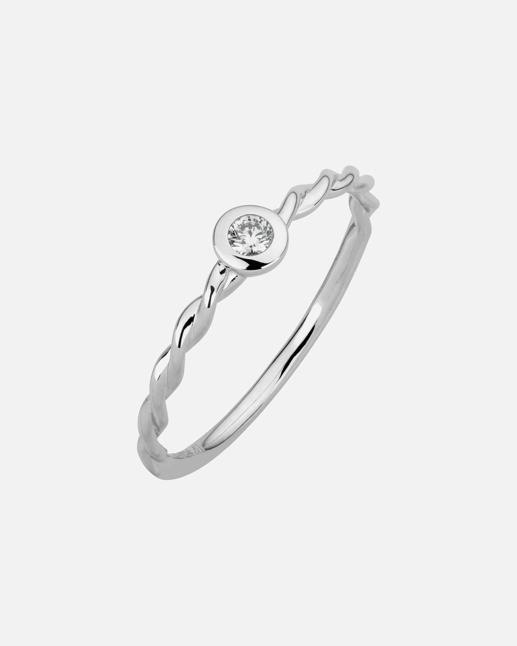 Ring für Weiblich Lyomi Default Brand Line Ring 585/- Gold Diamant Lab Grown weiß 0,06ct. 052 (16,6)