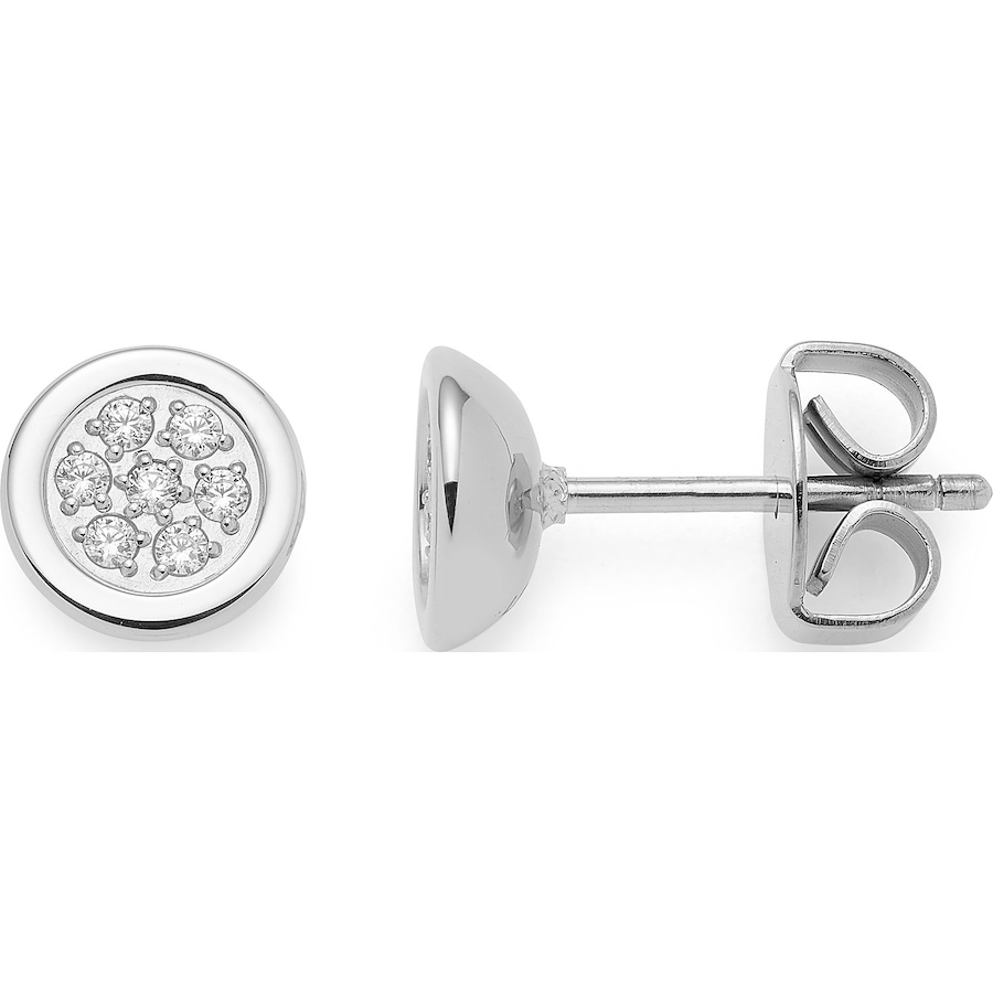 Leonardo Ohrstecker Edelstahl silber Damen