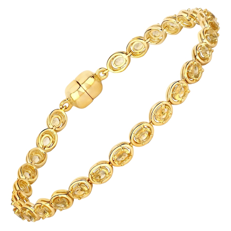 Rafaela Donata Armband Sterling Silber Citrin in Gelbgold Yellow Damen