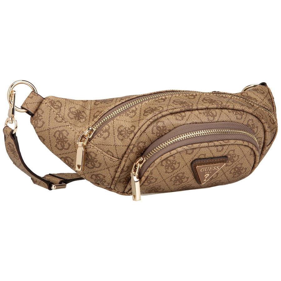 Guess Rucksack Latona Belt Bag Latte Logo Braun Damen