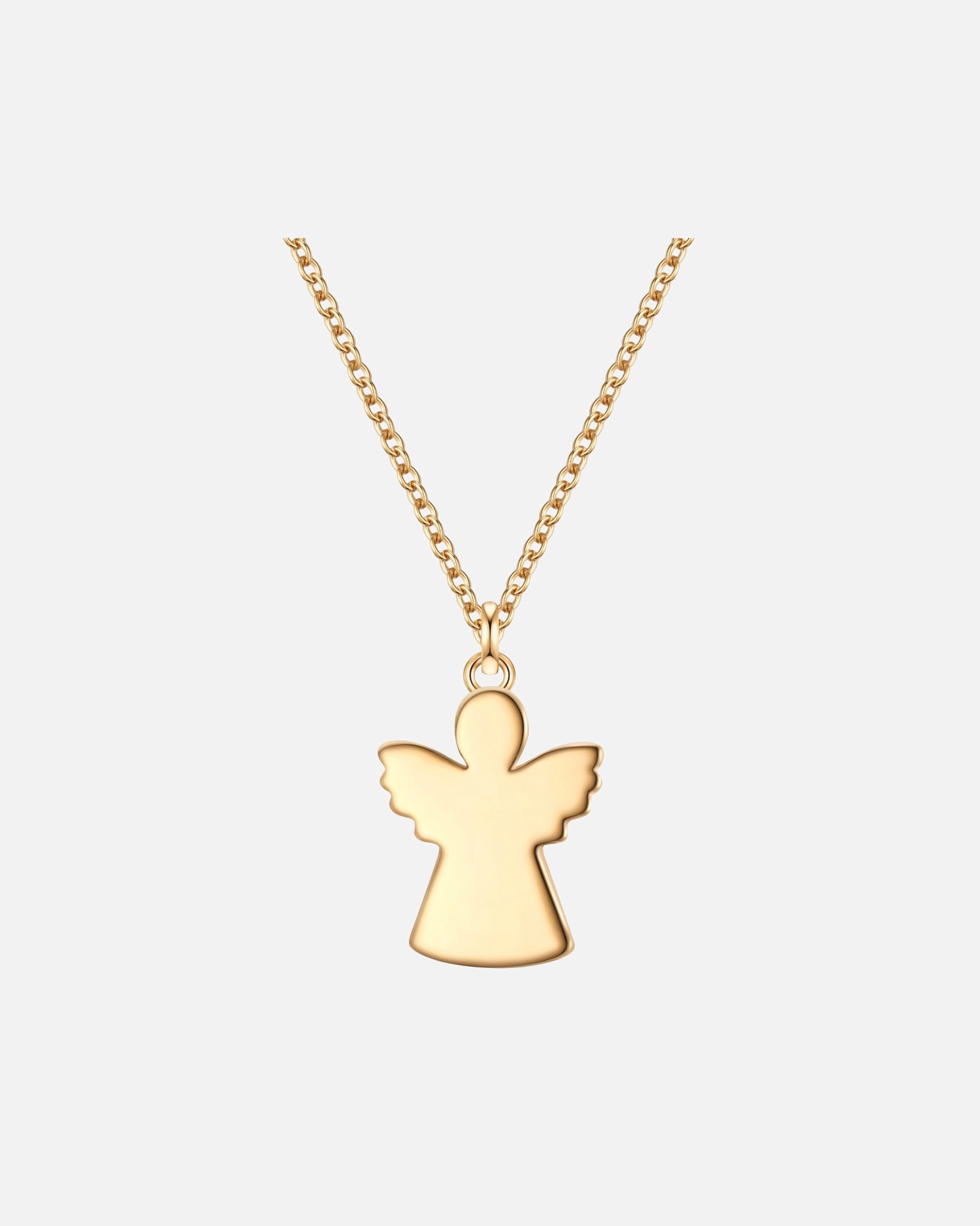 Halskette für Weiblich Glanzstücke München Halskette Engel aus Sterling Silber in gelbgold 40,0 cm Basiskette + 5,0 cm Verlängerung