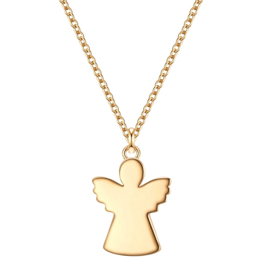 Glanzstücke München Halskette Engel aus Sterling Silber in gelbgold 40,0 cm Basiskette + 5,0 Verlängerung Damen