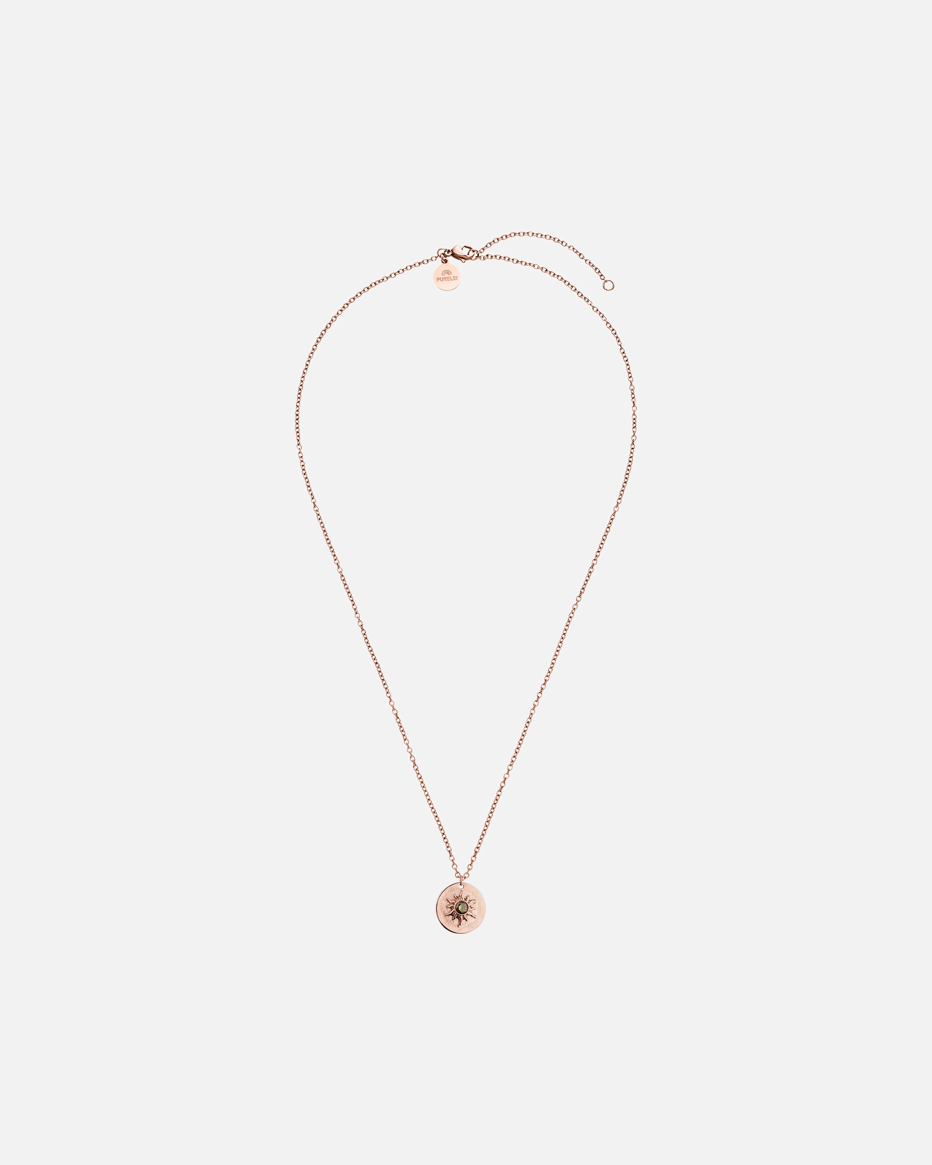 Halskette für Unisex Purelei Luana Coin Kette 100% Edelstahl Rosegold