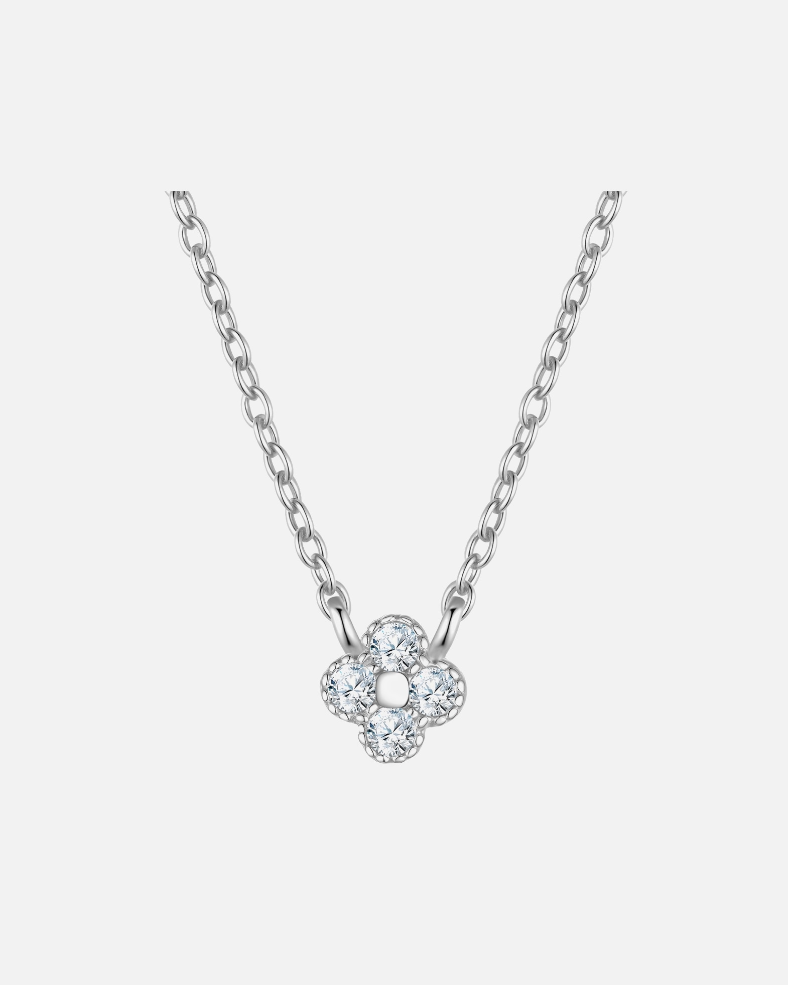 Halskette für Weiblich Glanzstücke München Halskette aus Sterling Silber in silber mit Zirkonia 40,0 cm Basiskette + 5,0 cm Verlängerung