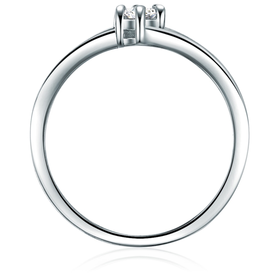Trilani Ring aus Sterling Silber in silber mit Zirkonia 63 Damen