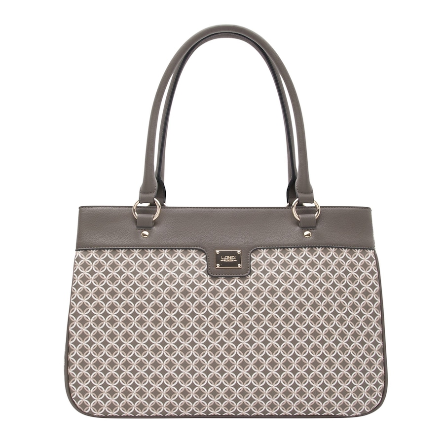 L.CREDI Pia Schultertasche dark taupe Grau Damen
